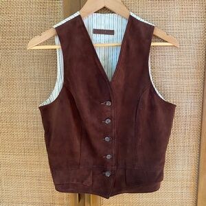 Vintage suede vest, size M